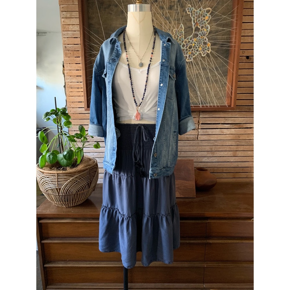 Calypso St. Barth Midi Silk Skirt/Dress